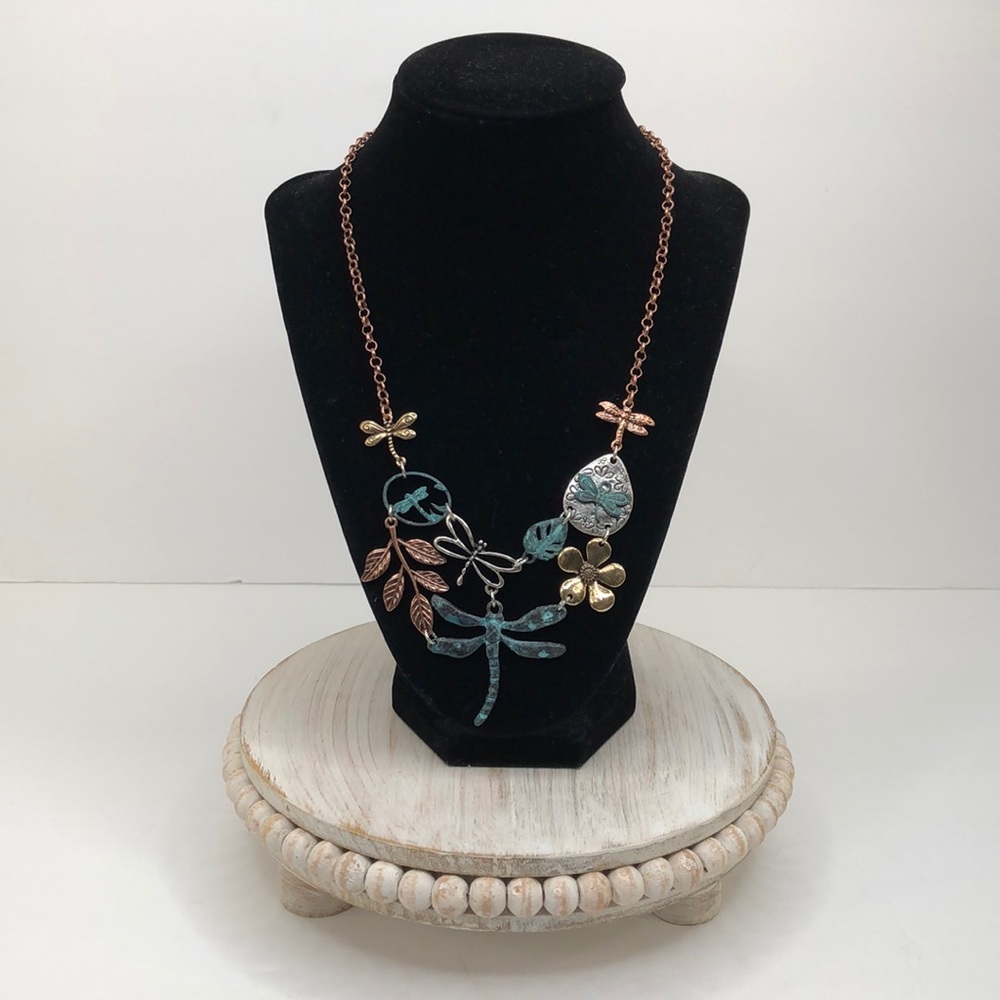 Story By Davinci Silver Tone Metal Dragonfly Set